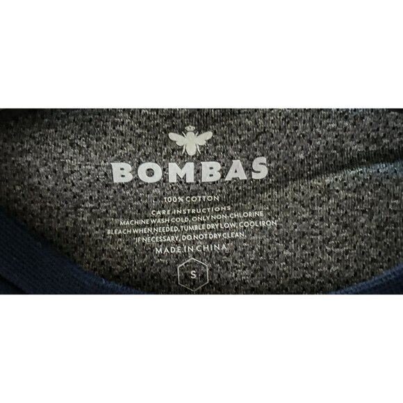 BOMBAS Sweatshirt Navy Blue Long Sleeve Cotton Crewneck Size Small - Picture 4 of 7